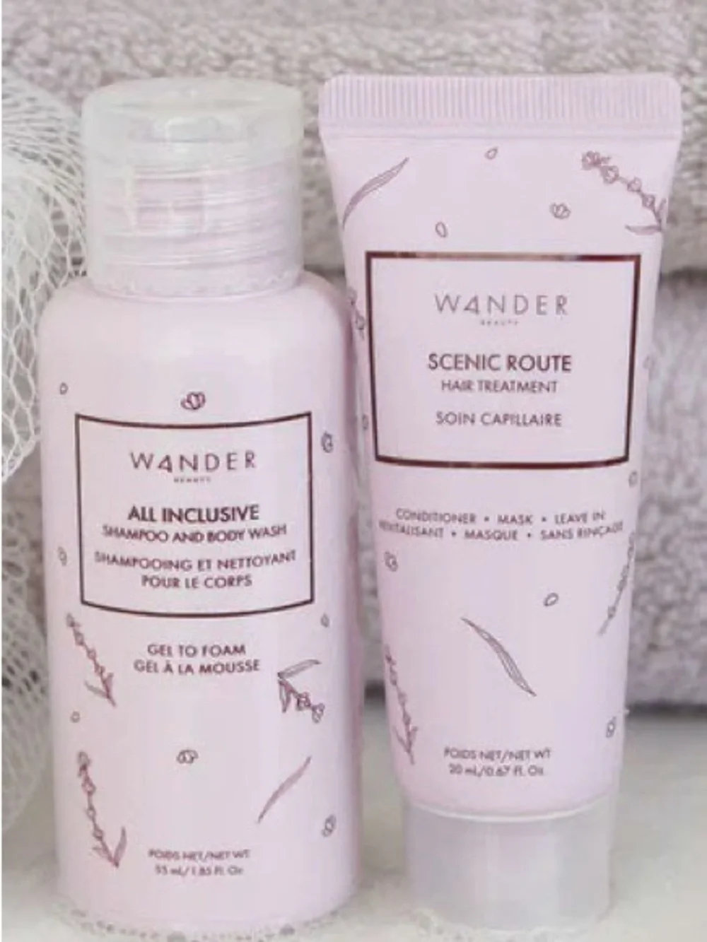 Wander Beauty Good to Go Hair Essentials Kit 2 Piece Travel Set